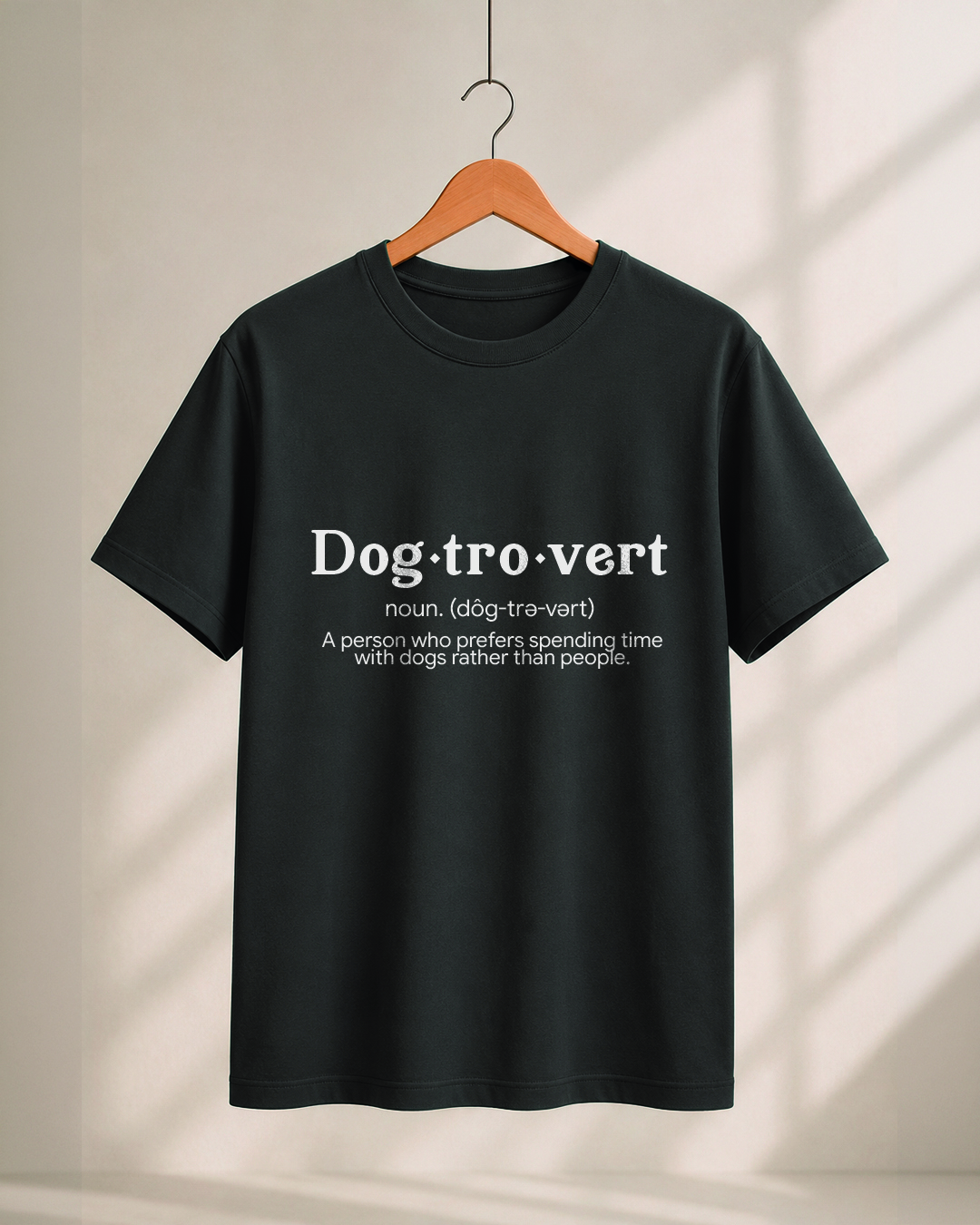 Camisola Dogtrovert em cor escura