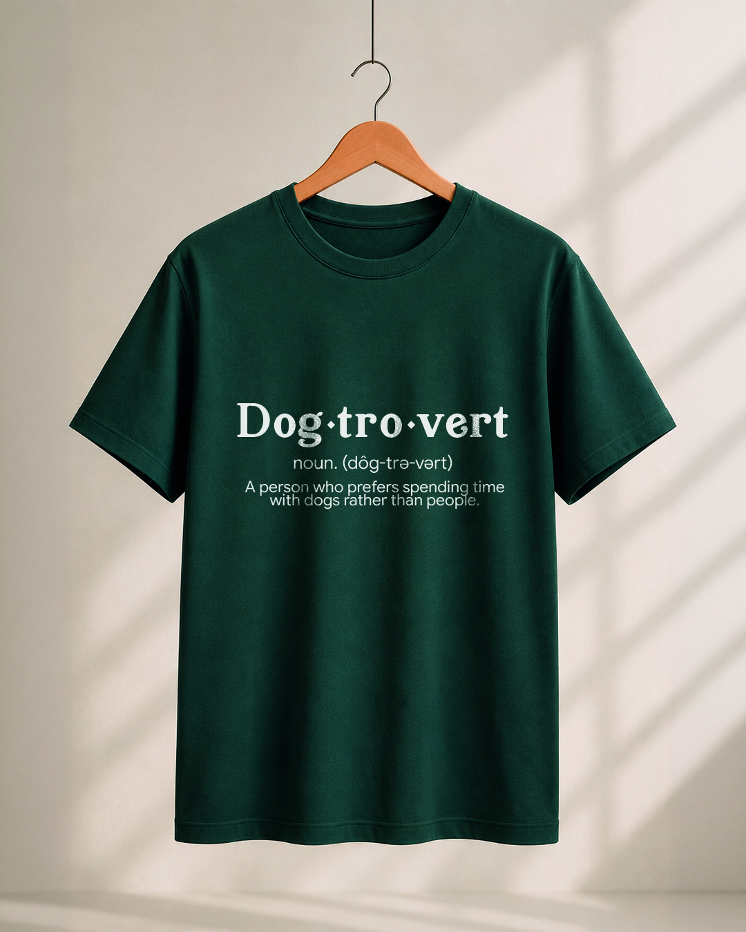 Camisola Dogtrovert em verde